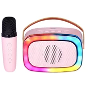 TREVI prenosni karaoke zvočnik XR8A01, roza (Rose Pink)