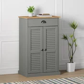 Ormaric za cipele VIGO sivi 60 x 35 x 96 cm od masivne borovine