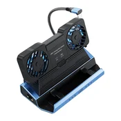INF 9-v-1 USB-C priklopna postaja z odstranljivim dvojnim ventilatorjem, (5000139690)