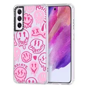 Ovitek MOSNOVO za Samsung Galaxy S25 - Pink Dripping Smiles