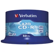 CD-R 700/80 52X SPINDL AZO CRYSTAL PK50 VERBATIM 43343