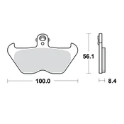 ZAVORNE OBLOŽNICE TRW ZF KH407 KH246 SINTER STREET BMW K1 88-93, K 100 89-92, R 1100 GS / R / RS / RT / S / ST 93-06, R 1150, GS 99-01, K 1200 LT / RS 97-00, R 1200 C 98-02, SPREDNJE