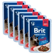 BRIT Premium Cat Delicate Fillets in Gravy with Lamb for Sterilised 6 x 85 g