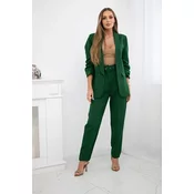Kesi Włoski Elegant set of jackets and trousers green
