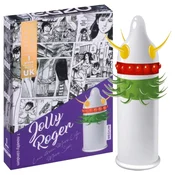 Egzo Jolly Roger - rebrasti i tockasti kondom (1 kom)