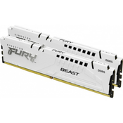 KINGSTON Fury Beast DDR5 6000MHz CL36 32GB Kit2 AMD Expo White