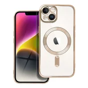 OEM Zlata torbica za iPhone 14 Electro Mag Cover, združljiva z MagSafe