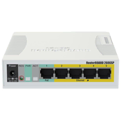 Mikrotik upravljano stikalo RB260GSP, 5x GbE PoE, SFP, SwOS, PSU (PoE budget 55W)