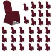 Vidaxl Prevleka za stol raztegljiva bordo 30 kosov