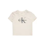Calvin Klein Jeans Majica siva / crna / vuneno bijela