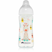 Bebeconfort Emotion White steklenička za dojenčke Giraffe 6m + 360 ml