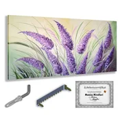 shumee Monica Mirafiori I 100 % ROČNO POSLIKANA I Slika rož 140x70cm | Ročno poslikana slika | Akrilna slika | Zelo velika akrilna slika I Moderna umetnost I Umetniške slike