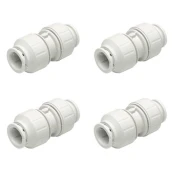 shumee John Guest Speedfit ravni konektor 15 mm - 4 kosi.