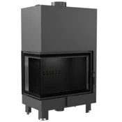 Kratki vgradni kamin MBA/PW/17/L/BS/W/BLACK