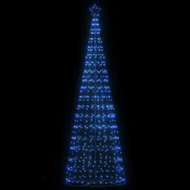 Vidaxl LED božično drevo 550 LED modra 300 cm