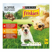 PUI PURINA Friskies in sauce - wet dog food - 24x85g