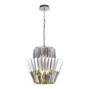 Luster na lancu DONNA 9xE14/40W/230V, precnik 45 cm, mat hrom