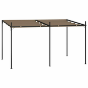 Vidaxl Paviljon z zložljivo streho 400x300x233 cm taupe