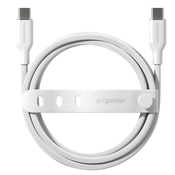 Kabel USB-C/Lightning, 60 W, Racing, 1, 2 m, Srebrno-bela, empower