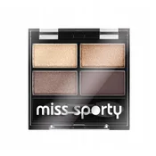 miss sporty Paleta senčil za oči Studio Colour Quattro 403 Smoky Brown