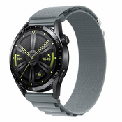 BStrap Nylon Loop pašček za Huawei Watch GT3 42mm, gray