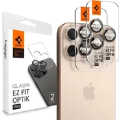 1 to 3 Spigen Optik Pro Glas.tr Ez Fit Camera Protector 2-Pack Iphone 16 Pro/Pro Max Desert Titanium