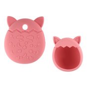 slomart LEAN TOYS Silikonsko etui za Tamagotchi - Pudrasto roza (oblikovan kot mačka)