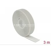 Delock ježkasti sprijemalni trak za urejanje kablov - 3 m x 20 mm, siva (18279)
