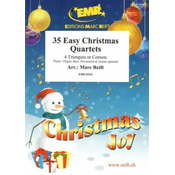 35 EASY CHRISTMAS QUARTETS 4 TRUMPETS OR CORNET