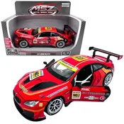 Sparkys Kovinski model BMW M6 GT3 1:24, rdeč, z zvokom in lučmi