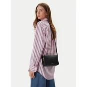 Calvin Klein Ročna torba Foil Logo Elongated Camera Bag LV04F3276G Črna
