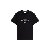 TOMMY HILFIGER Majica Brand Love črna/bela
