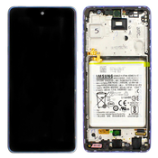 LCD zaslon za Samsung Galaxy A52 5g - ljubicasti - OEM - AAA