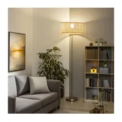 Brilagi - LED stojeca lampa CERIA 1xE27/40W/230V O 25 cm bambus/mat hrom