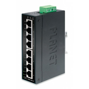 PLANET IP30 Slim Type 8-Port Industrial Fast Ethernet switch (-40 to 75 degree C) (ISW-801T)