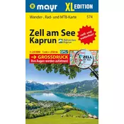 Zell am See, Kaprun 1:25.000. Vodotesna turistična karta 574. Izdaja 2024.