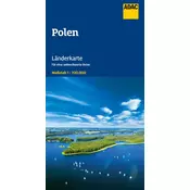ADAC Länderkarte Polen 1:700.000