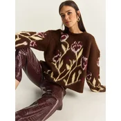 Bianco Lucci Pulover Pullover mokka