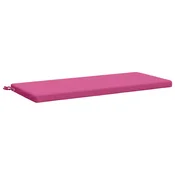 Vidaxl Blazina za klop SOEST 100% poliester Roza 120 x 50 x 5 cm