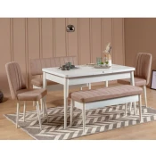 Woody Fashion Komplet mize in stolov (5 kosov)
