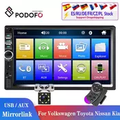 Podofo 2din car radio 2 din Car Multimedia Player 2DIN Autoradio Android Mirrorlink 2din Car Stereo MP5 Bluetooth USB FM Camera