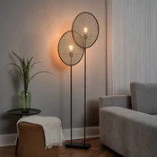 OSRAM Stojna svetilka Decor Rattan Dandelion, 2-žarnica, bež, E27 - Dnevna soba/jedilnica - Sredozemski - bež, črna - Les