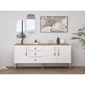 HANAH HOME Komoda Mitra Mirror White