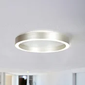 Steinhauer LED stropna svetilka Ringlux jekleno siva, O 30 cm, kovina, 2700 K - Dnevna soba/jedilnica - Sodobni - jeklo