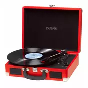 Gramofon | 33-45-78 rpm | Software za Snimanje | Crveni | DENVER