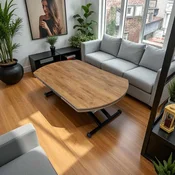 Hanah Home Proširivi trpezarijski sto, Hrast