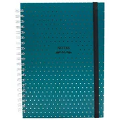 Blok kolegij A4 crte 120L s gumicom Dots 2 Marker zeleni 2430