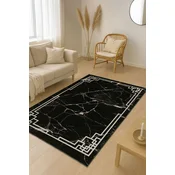 Conceptum Hypnose Tepih HM-CRP25-14, Pravougaoni, 120 x 180 cm, Crno-beli