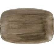 CHURCHILL Stonecast Antique Taupe plitev krožnik, pravokoten, dolžina: 300 mm (6 kos)