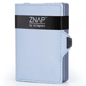 Slimpuro ZNAP, tanka denarnica, 12 kartic, predel za kovance, 8,9 × 1,8 × 6,3 cm (Š × V × D), RFID zaščita (ZNAPPBlueLBlue12)